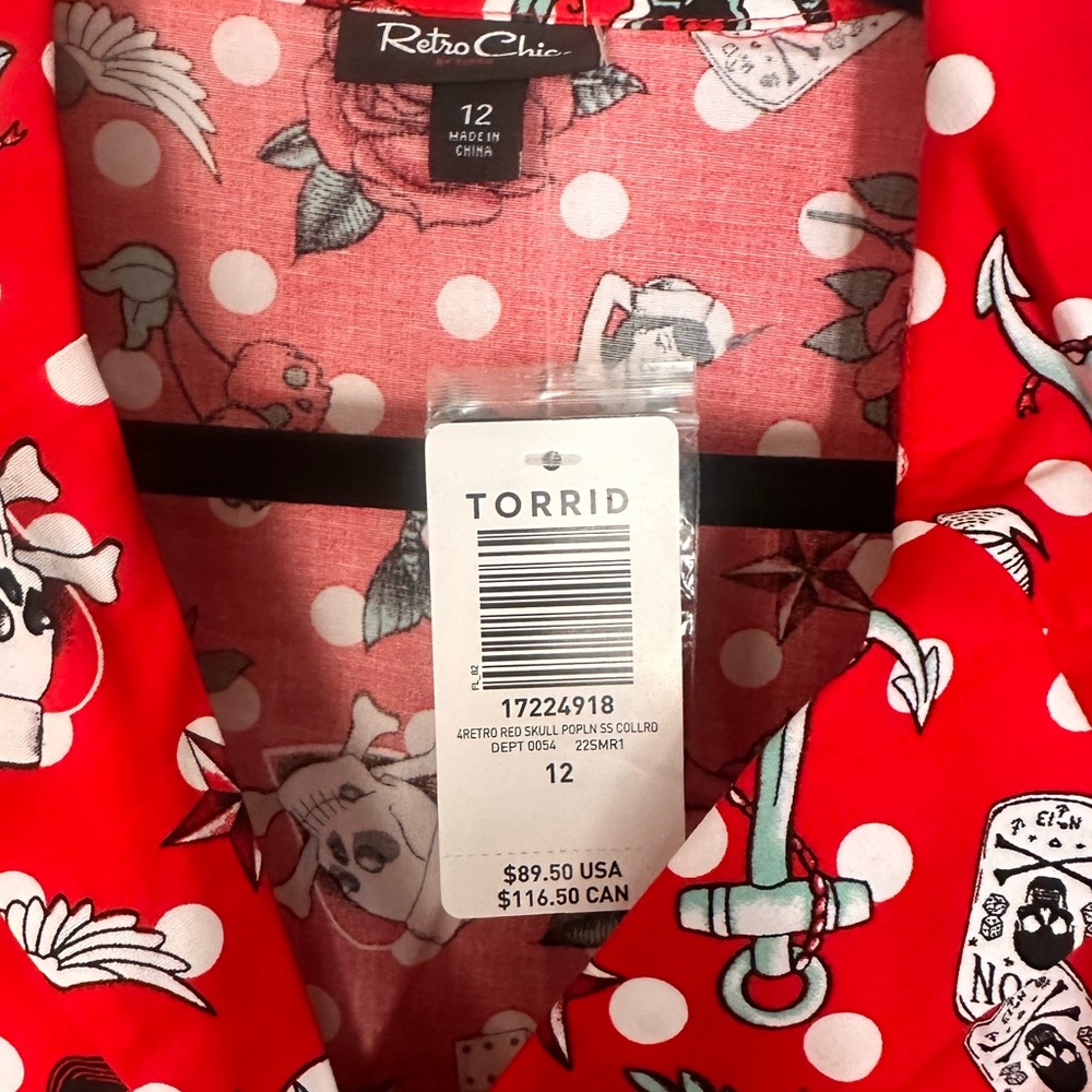 Torrid 12 Pinup Rockabilly Dress - Picture 5 of 5